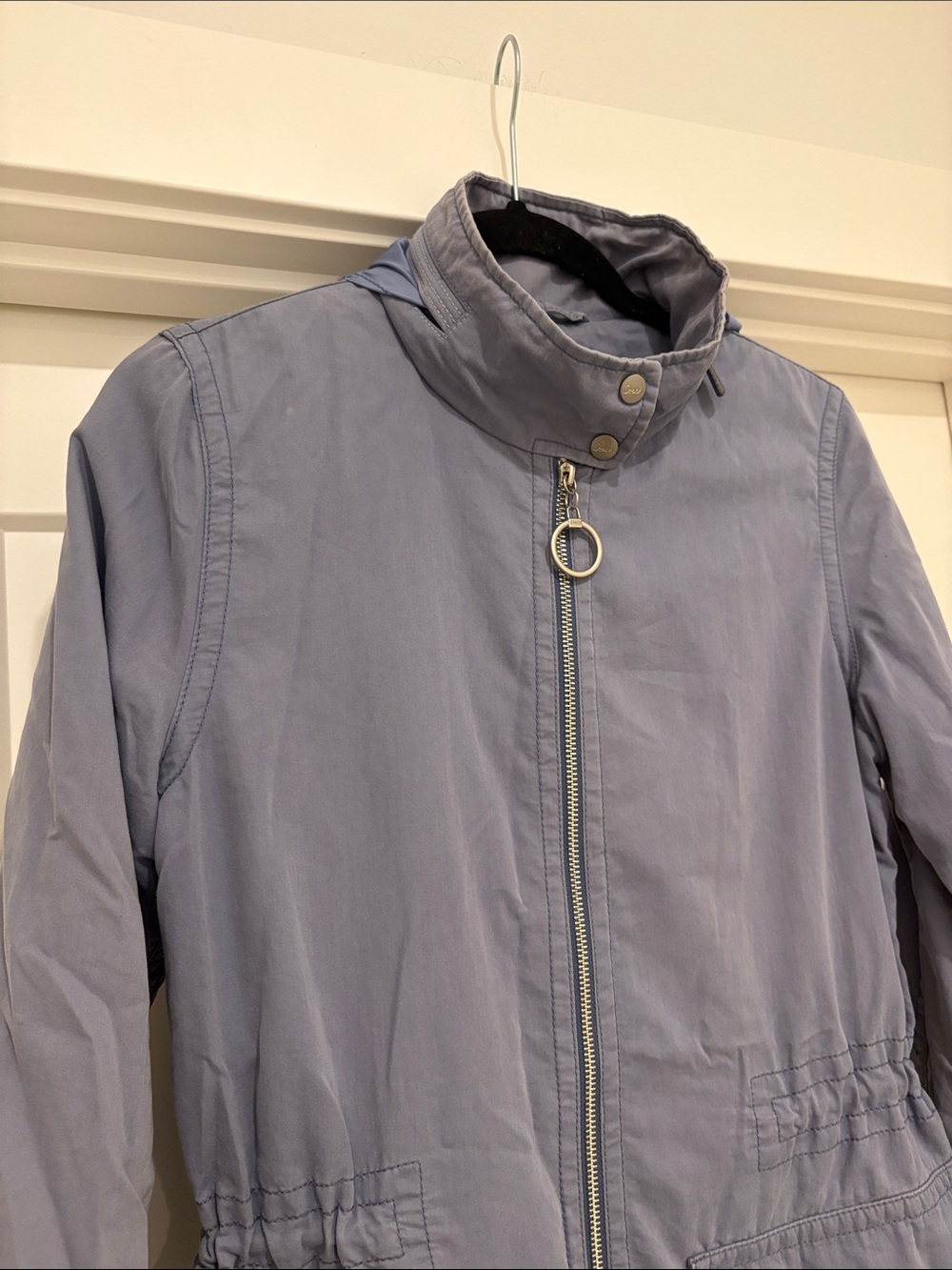 [Coach] Hooded Lightweight Gray Utility Anorak Parka Jacket Coat Women’s S - Picture 5 of 16